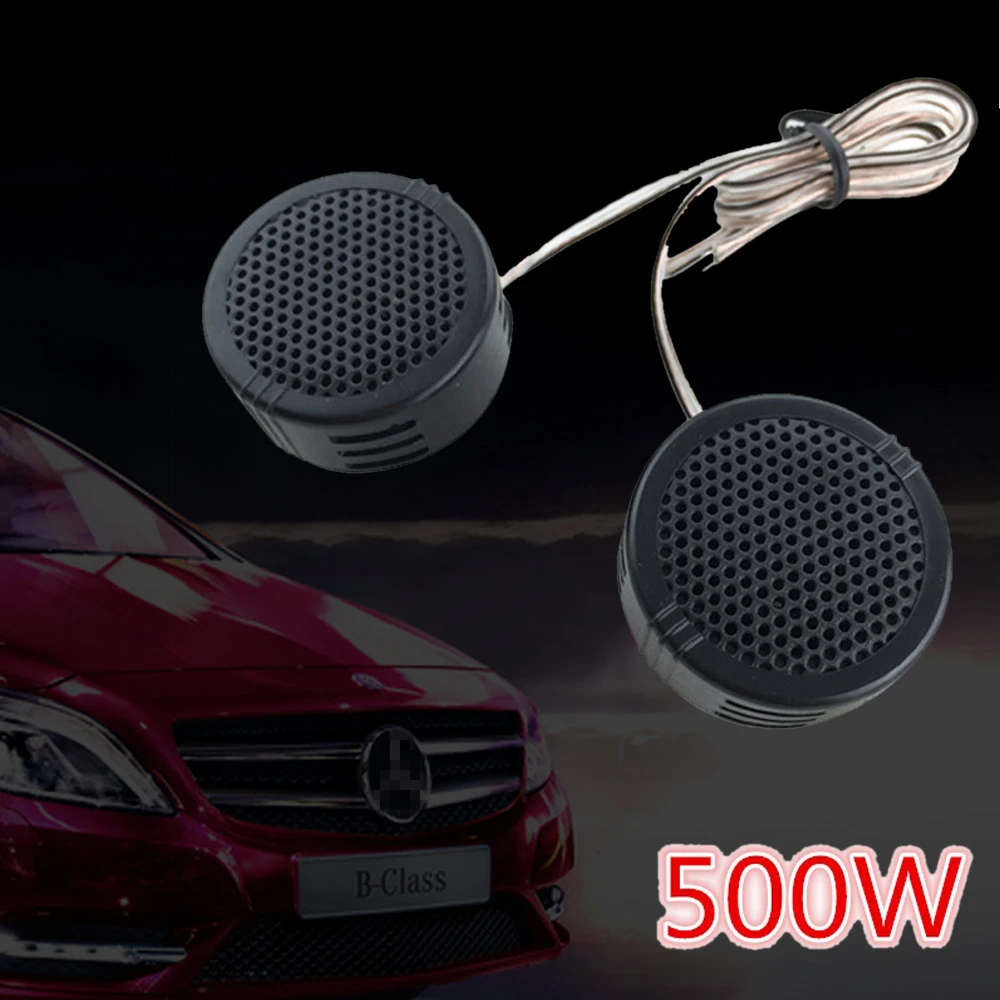 

1Pair Universal 500W Mini Dome Car Tweeter Speakers 2.8V Vehicle Door Auto Audio Music Stereo Full Range Frequency Loudspeaker