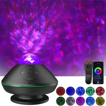 

Star Projector Ocean Wave Night Light with Bluetooth Smart Voice Control Compatible with Alexa & Google Home for Bedroom Theatre