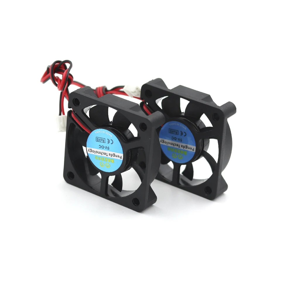 2 Pezzi Ventola di Raffreddamento per Stampante 3D Accessori per Stampanti 3D FAI DA TE 5010 Ventola di Raffreddamento 2 Pin 12V 4000-6500 RPM 30dB 8- 14CFM