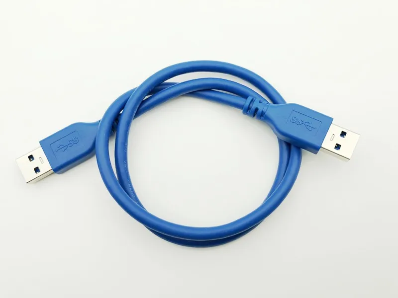 USB 3.0 Cables 5Gbps Type A Male to Type A Male 6FT 0.6m Extension Data Sync Cord Cable Blue Color for Bitcoin Mining