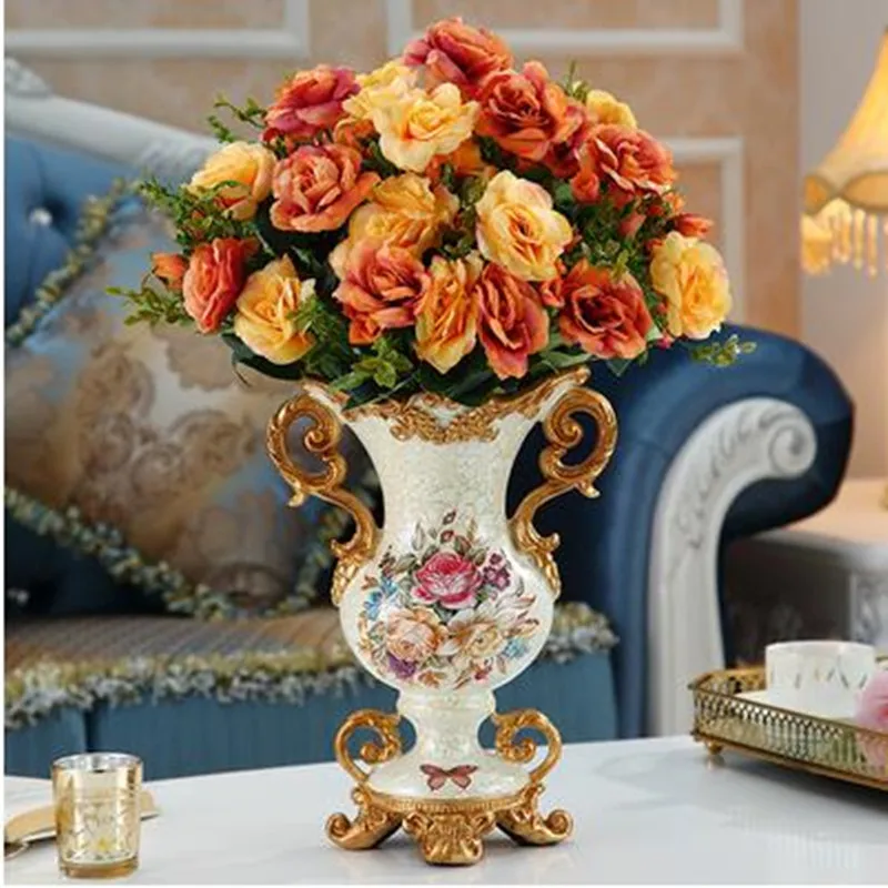European Palace Resin Vase Home Decorations Table Crafts