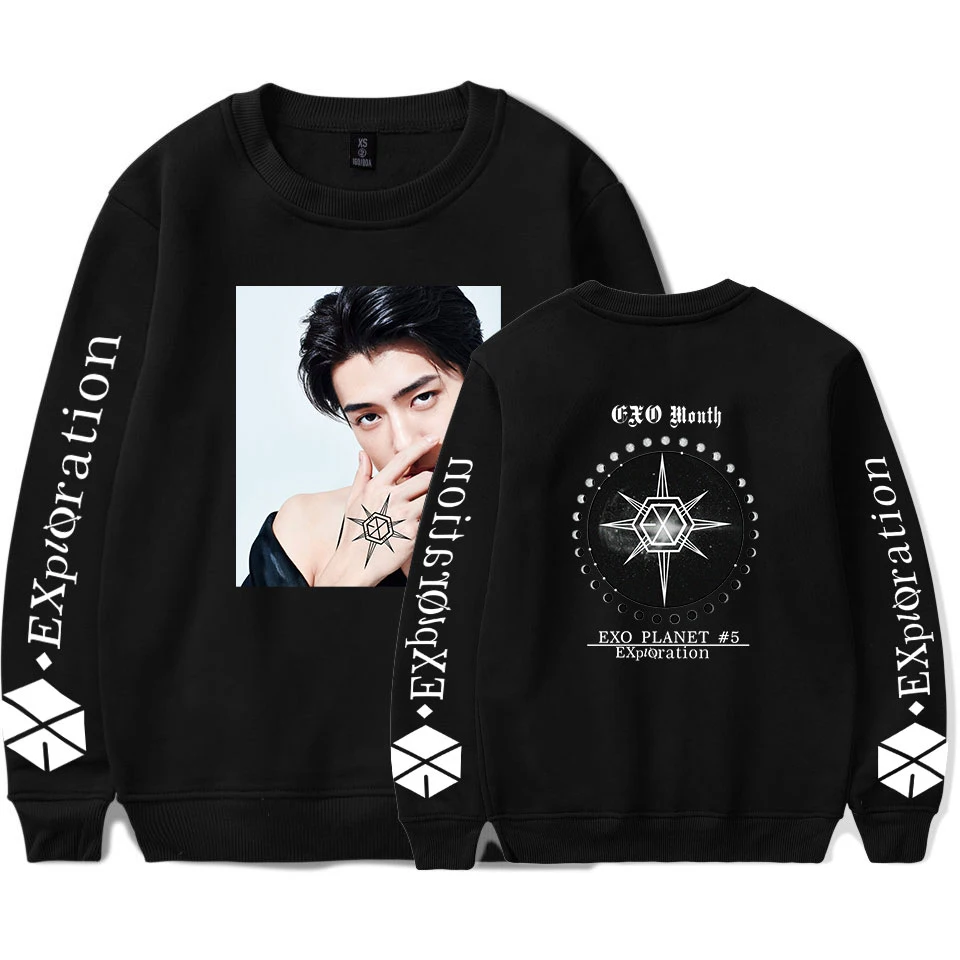  EXO PLANET#5 sweatshirts Women 2019 New Printed Sweatshirt Hooded Pullover Plus Size EXO PLANET#5 H