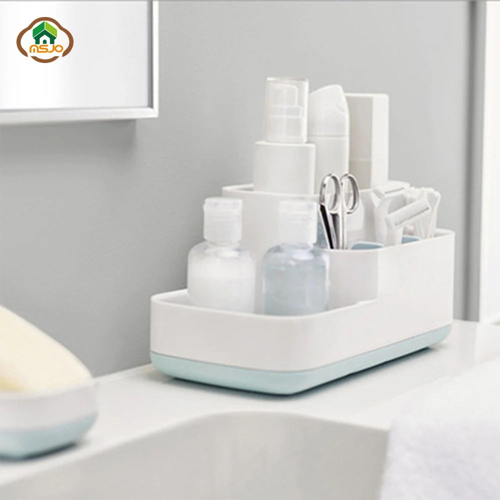 

MSJO Cosmetic Storage Makeup Organizer Desktop Living Room Office Jewelry Toothbrush Toothpaste Holders Bathroom Accessories