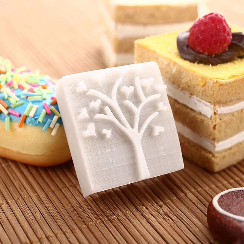 1 шт. ручная работа форма для мыла сердце любовь дерево желтая смола ремесло