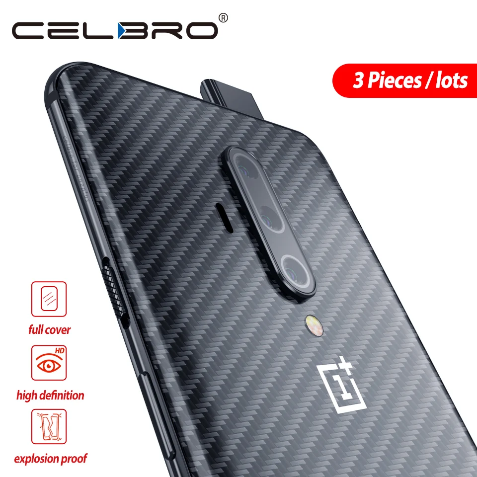 3 шт./лот, задняя пленка, наклейка для Oneplus 7 7T Pro, матовая защитная пленка для экрана, углеродное волокно, задняя защита для One plus, 7TP, 7 P, защита