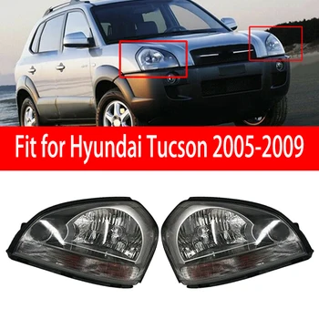 

CITALL 1 Pair Car Auto Headlight Headlamp Assembly Fit for Hyundai Tucson 2005 2006 2007 2008 2009