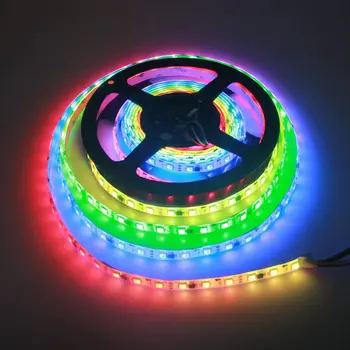 

WS2811 Digital Addressable LED Strip 12V Aclorol Programmable 5050 RGB 5M 300 LED Strip Dream Color White PCB Waterproof IP65