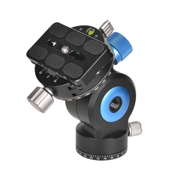 

GH-20R 360 Degree Panoramic Tripod Head Tilt CNC Aluminum Alloy Monopod Ball Head with Quick Release Plate Compatible for Camera