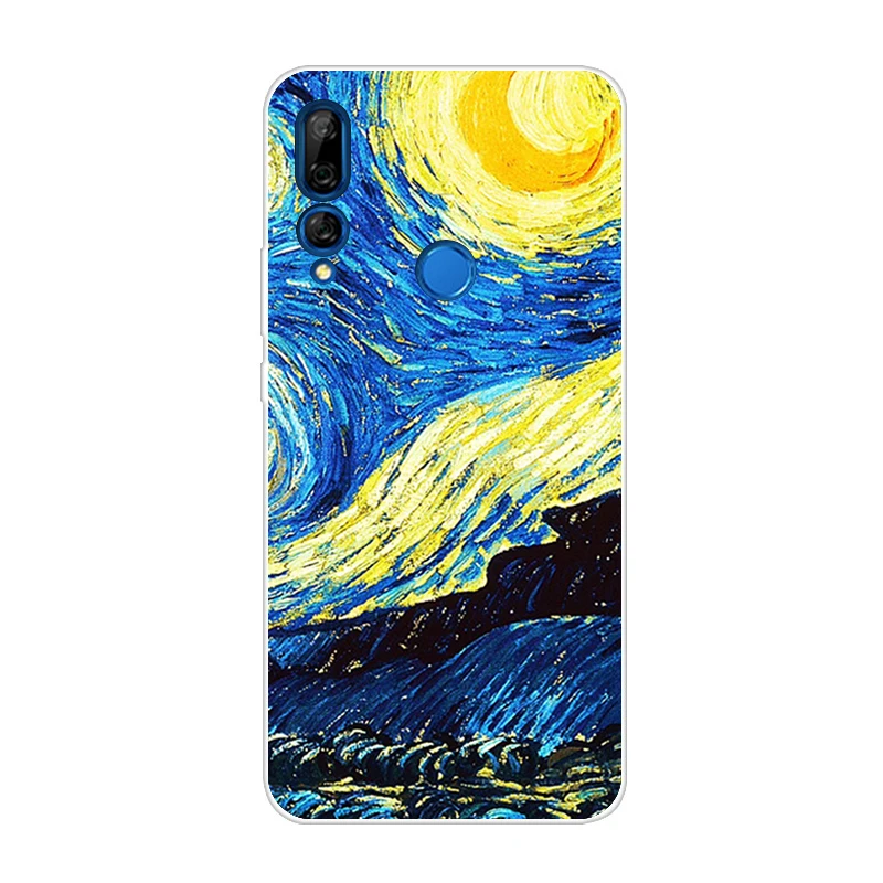 Хаки Для huawei P Smart Z STK-LX1 модный различный чехол задняя крышка корпус телефона Fundas для huawei Y9 Prime 6,5" милый кот телефон оболочка Капа - Цвет: Хаки