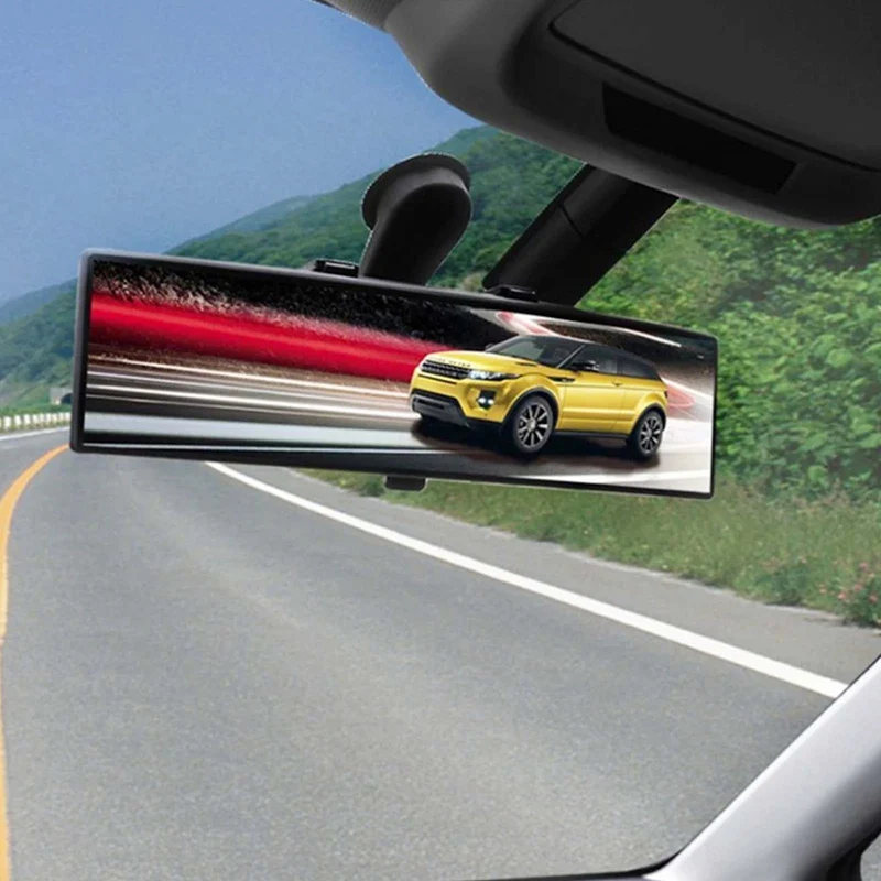 

Car Curved Rear View Mirror Auto Interior Clip On Wide Angle Convex Rearview Reversing Mirror For Truck Vehicle Accessories