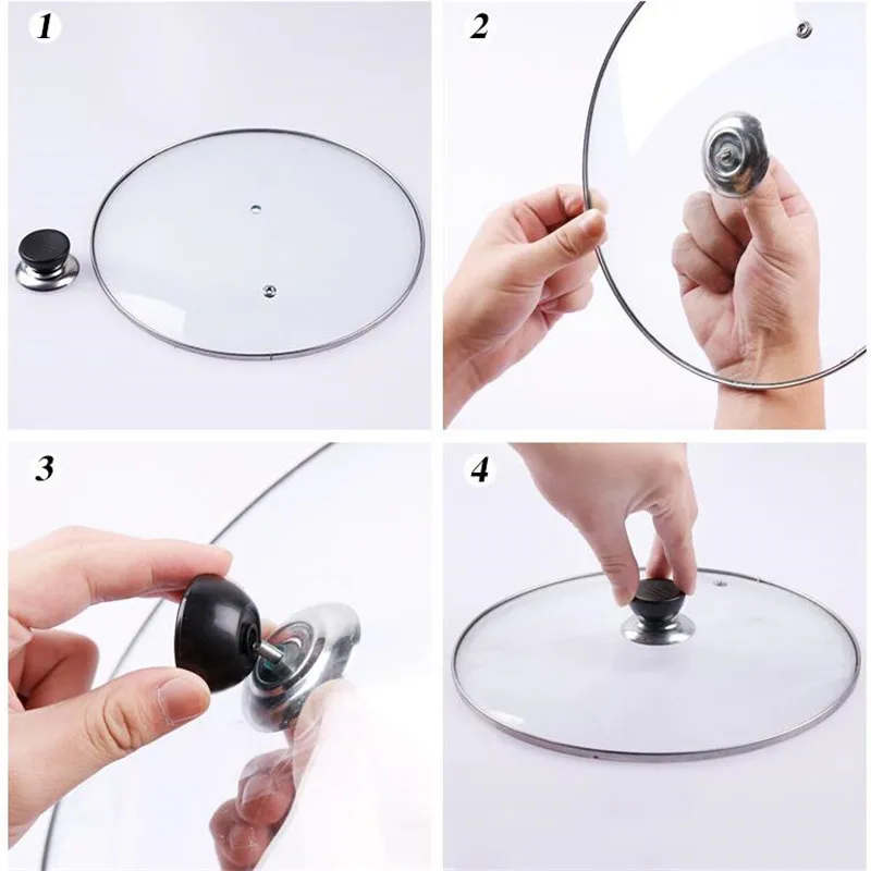Universal Replacement Kitchen Cookware Pot Pan Lid Hand Grip Knob Handle Cover 1pcs Pan Lid Handle Kitchen Accessories