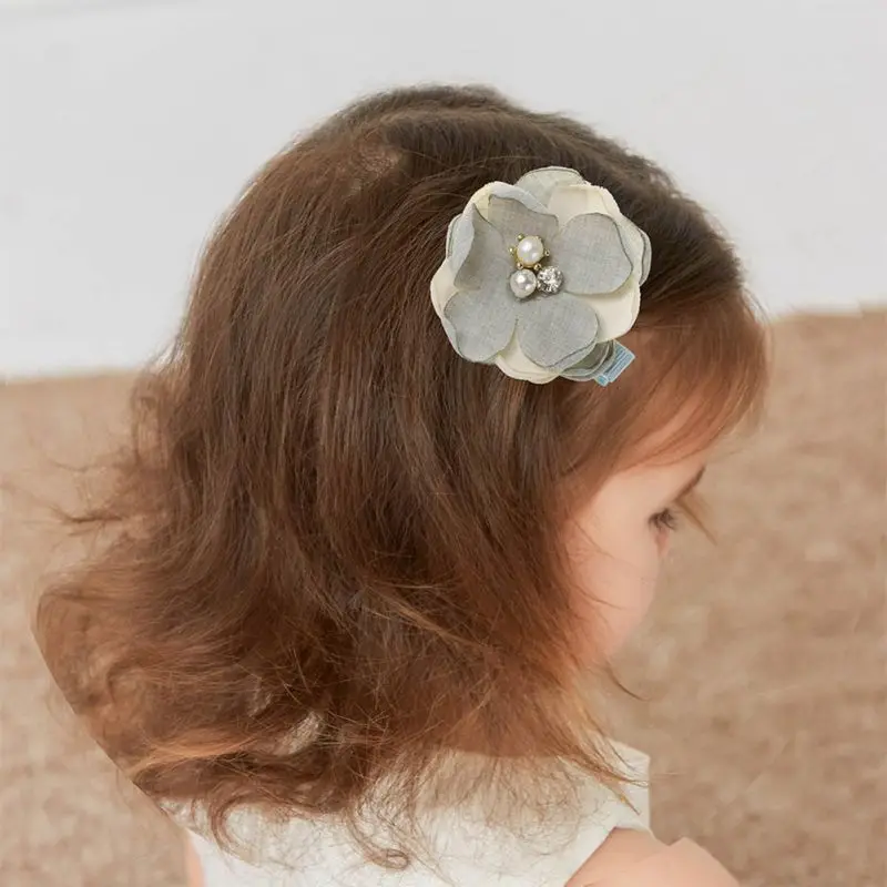 Girls Hair Clips Cute Floral Pearl Design Hair Pin Hair Accessories Baby headwear Children Princess
