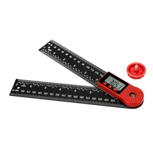 2-in-1 Electronic Digital Display Protractor Angle Finder Ruler Multifunctional 360 Degrees Inch Metric Scale Rulers