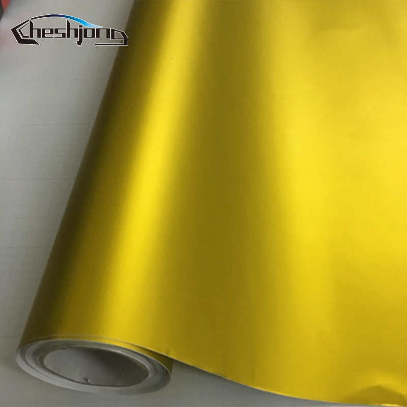Matte-chrome-Golden-Car-Wrap-Vinyl-Sheet-1