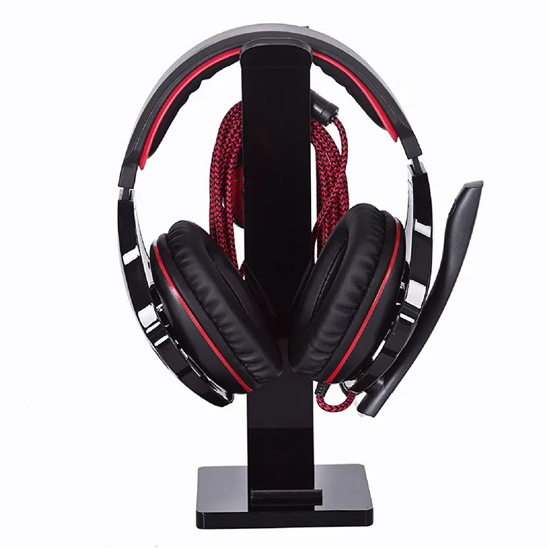

Acrylic universal Headset Headphone Stand Holder With Cable Organizer JHP-Best
