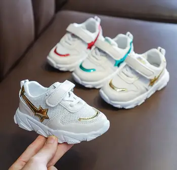 

Children Sport Shoes Spring New Fashion Breathable Kids Boys StarShoes Girls Anti-Slippery Sneakers Baby Toddler Running Shoes