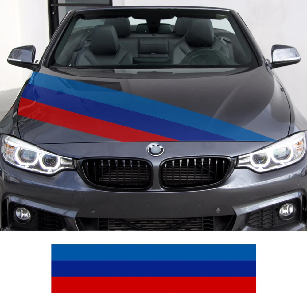 Автомобильная Спортивная Стильная крышка для капюшона задняя и наклейки BMW E46 E90