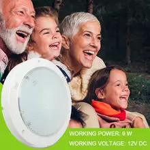 

1pcs White 12V DC 9W 42-LED Ceiling Light, Auto Dome Boat Reading Lamp Light Van Interior Roof Light RV For Car Truck Campe D9X4