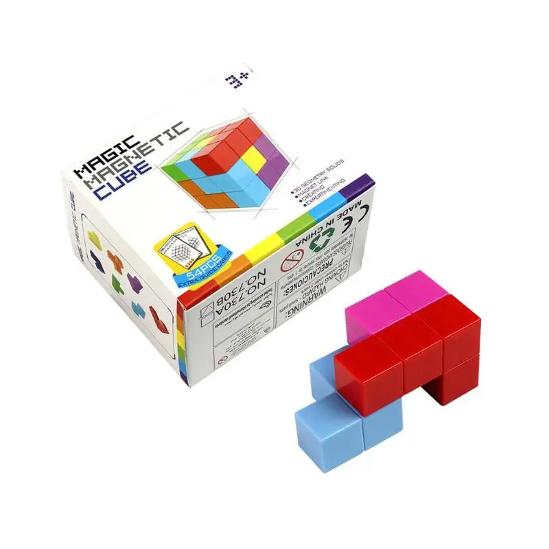 ABS магнитный 3D магический куб, Детский пазл, сборные игрушки для детей, подарки для детей, возможность обучения ручным мозгам и интересам
