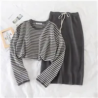 Mooirue-Autumn-Winter-Kintting-Women-Two-Piece-Outfits-Striped-Long-Sleeve-Tops-High-Waist-Slim-Skirt