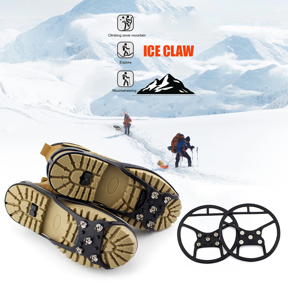 Crampons Antidérapants Pour Chaussures - Griffes En Acier Inox Pour La Glace Et La Neige - Hiver Randonnée