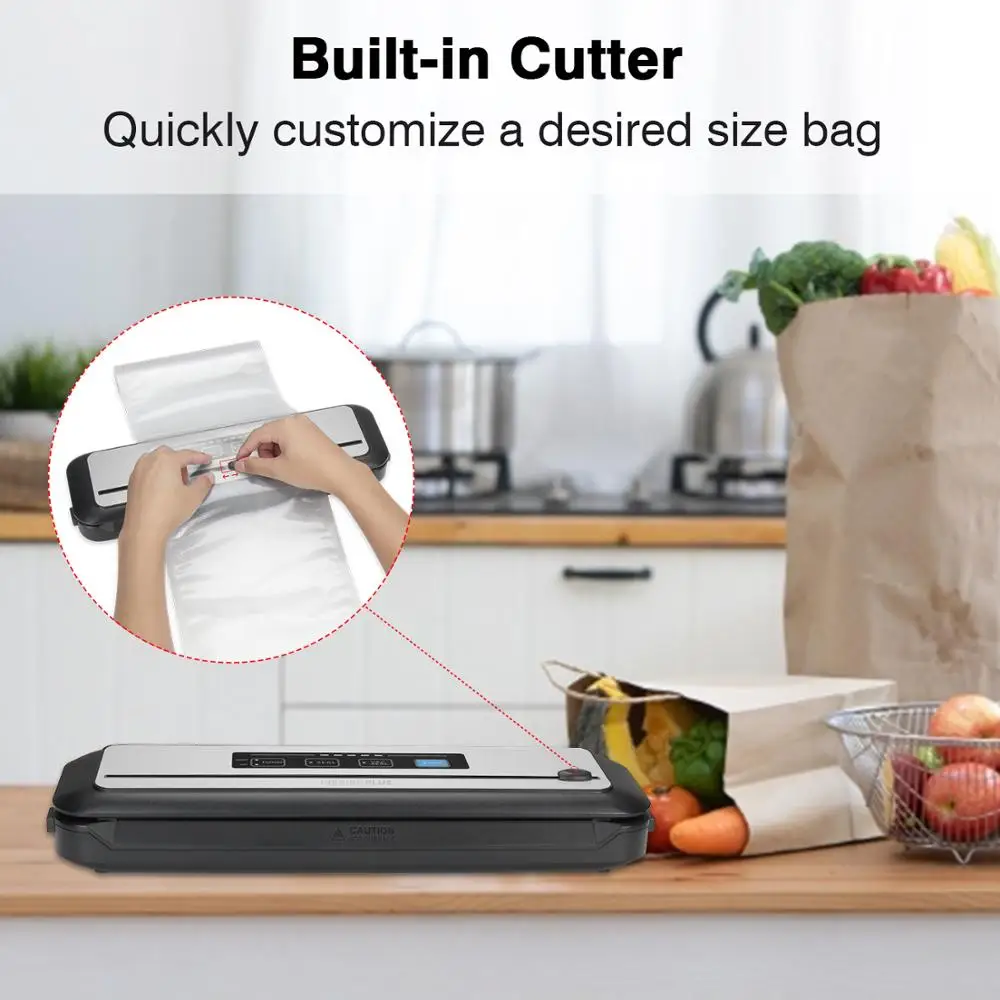 INKBIRD Handheld Food Vacuum Sealer Electric Packaging Machine Ziplocks  Vacuum Packer With 30pcs Vacuum Zipper Bags Food Storage - AliExpress