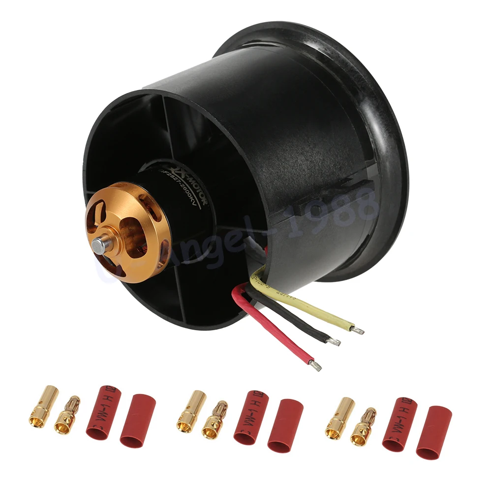 

1 set RC Motor 70mm EDF Set 2827 2600KV Motor 10 Blades Ducted Fan for RC Airplane