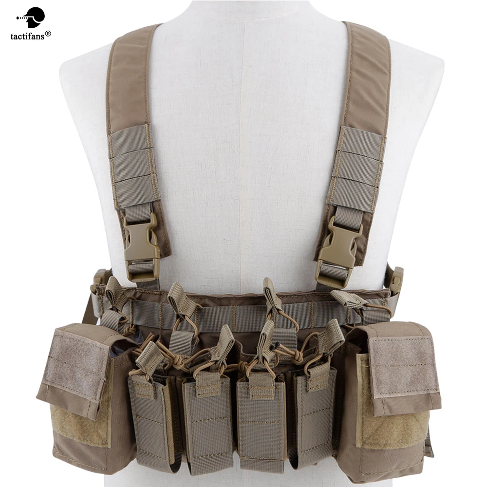 

Army Tactical D3 Chest Rig Vest Carrier Armor Harness Rifle Pistol Magazine Pouch CRX Hunting Equipment Accessories 5.56 7.62