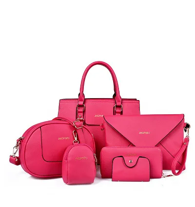 

2016 New Style Six Pieces Set Picture WOMEN'S Bag Europe And America Style Shoulder Bag Oblique WOMEN'S Bag Bag