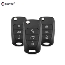 KEYYOU 3 Botões Virar Dobrar Remoto Shell Chave Do Carro Caso Capa Para Hyundai Avante I30 IX35 Kia Sorento K2 K5 sportage
