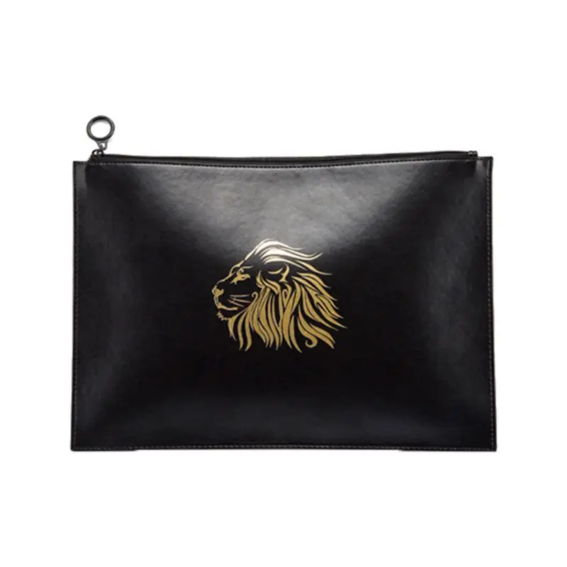 

A4 Multi-function Leather Document Bag File Folder Manager Organizer Storage Bag Meeting Travel Conference Holder AXYF