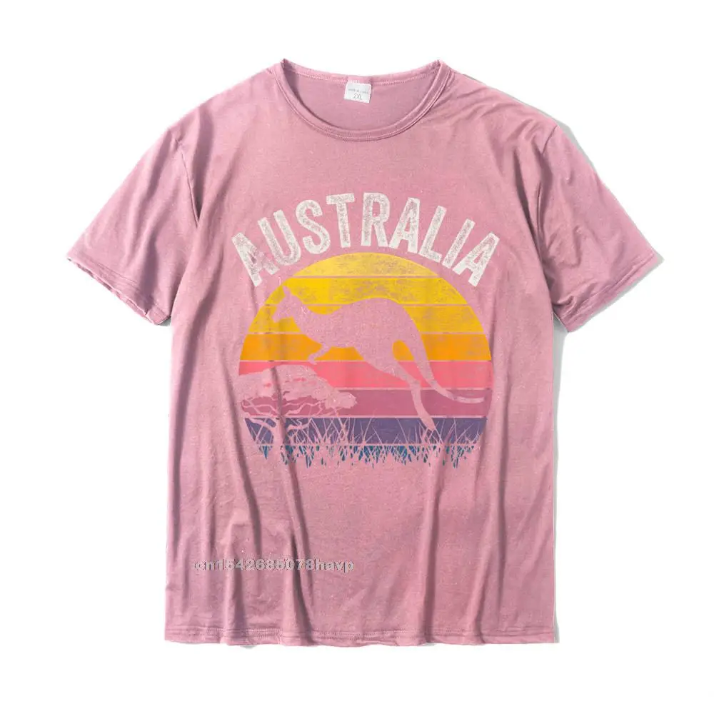 Gift Birthday Summer 100% Cotton O Neck Man Tops T Shirt Camisa T Shirts 2021 Short Sleeve T Shirts Wholesale Australia Day Shirt Funny Australian Kangaroo Vintage Gift T-Shirt__683. pink