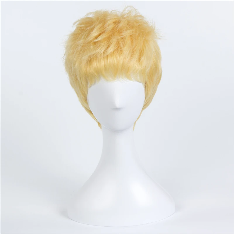 

Persona 5 Ryuji Sakamoto Cosplay Wigs Short Golden Heat Resistant Synthetic Hair Halloween Party Costume Role Play Wig Perucas