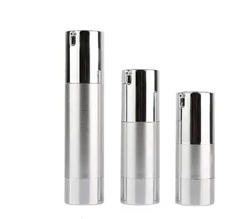 

15ML silver airless bottle or plastic lotion bottle with airless pump Cosmetic Packaging,cosmetic container,pump bottle SN459