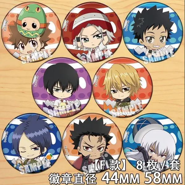 Anime HITMAN REBORN! Figure 5590 Badge Round Brooch Pin Gifts Kids Collection Toy | Игрушки и хобби