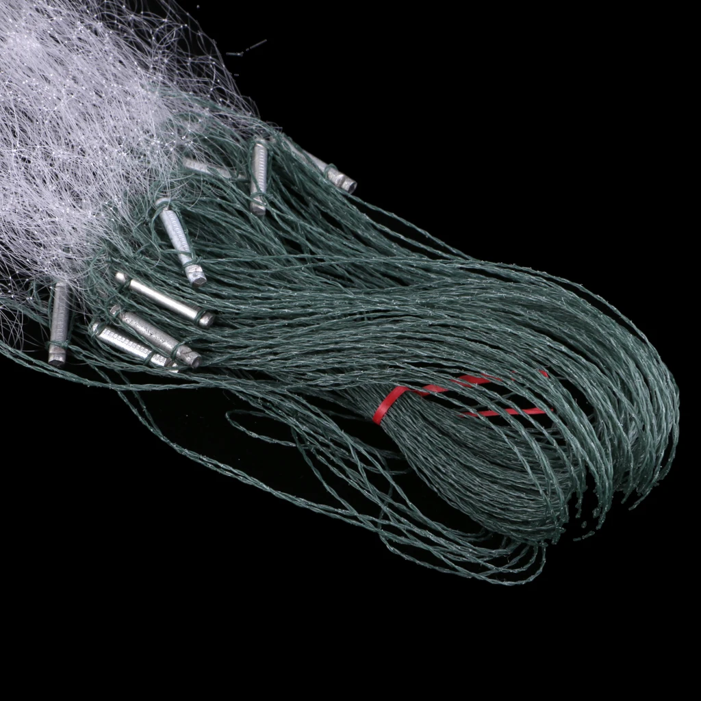 8M x 0.8M Gill Fishing Net 3 Layers Fish Mesh Trap Nylon Monofilament Fishing Gill Net with Float 8m Fishing Accessories Tackles