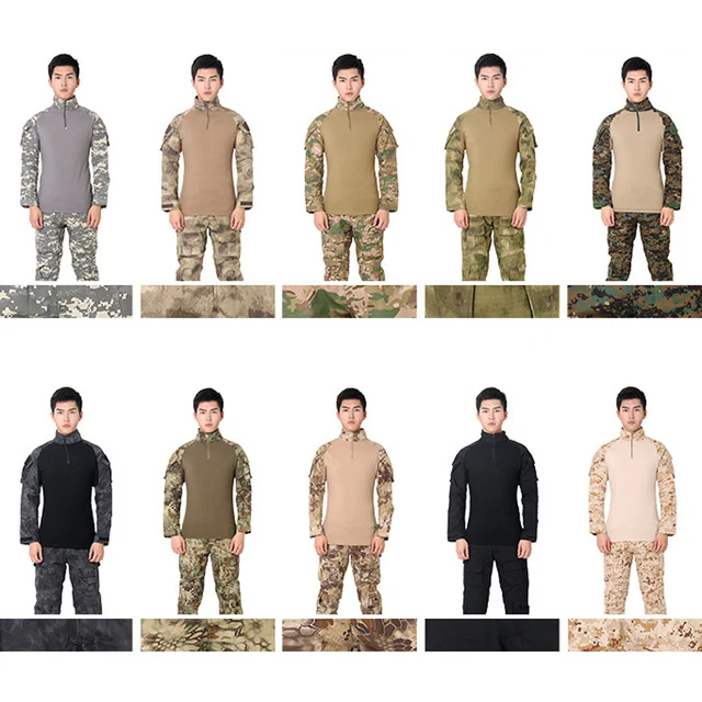 $US $17.03  Men US Army Suit Tactical Military Uniform Camouflage ACU German Desert Combat Hunting Clothing Ful