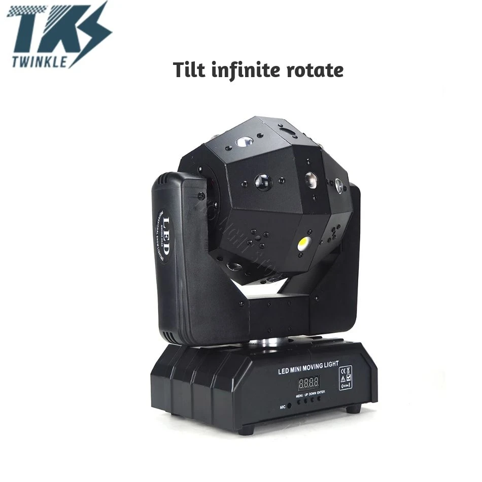 

Laser Light LED Disco Light Mini Ball moving Head light LED Strobe 16pcs LED lighting Club DJ Light of Stage Light Moving Heads