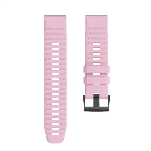 ANBEST 26mm 22mm Band for Garmin Fenix 6X/ 6X Pro/5X/3 Soft Silicone Strap for Fenix 6/6 Pro/5/5 Plus Smartwatch Accessories Pink