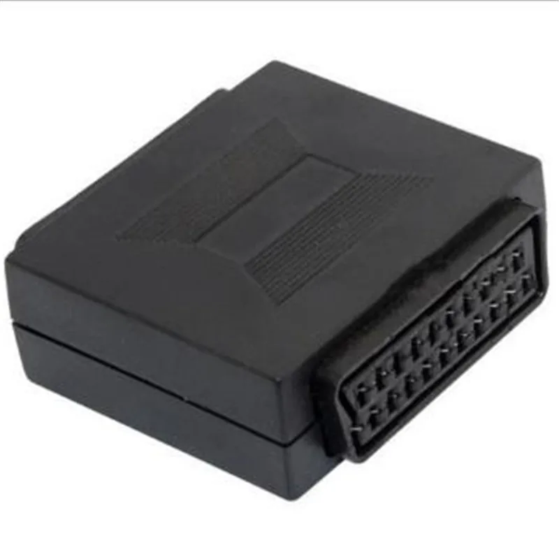 Fêmea para Adaptador de Acoplador Fêmea Conector Scart Joint Euro Plug f e f Sockets 21 Pin - Imagem 3