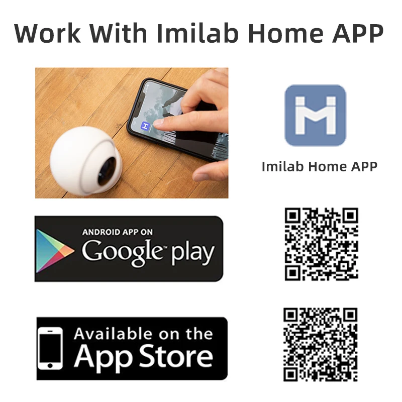 IMILAB-cámara IP C20 1080P, Monitor de bebé para interiores, cámara de seguridad inteligente para el hogar, videovigilancia, detección de movimiento humano, Webcam - Imagen 5