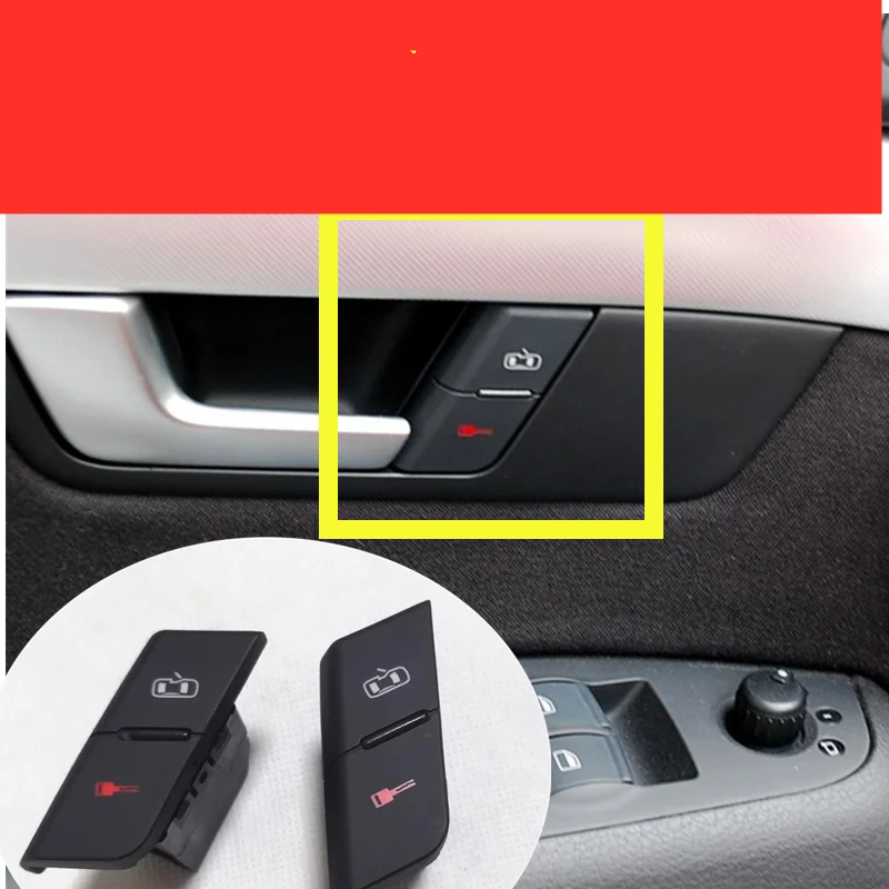 Qdarctic 1 Pcs Front Left Door Car Door Unlock Lock Switch For Audi A4