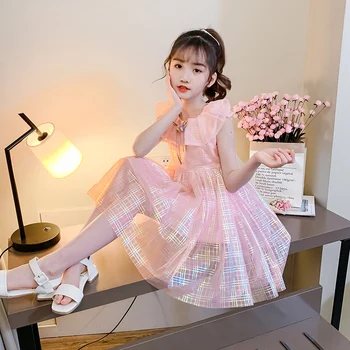 

европейская сарафан платья для девушек нарядное девочкирозовое платье принцессы Vestidos De Fiesta Cinderella Christmas Dress