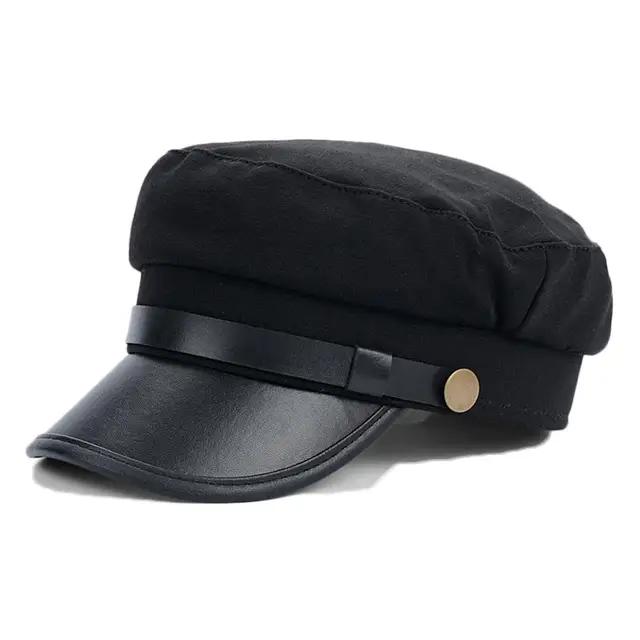 Meetlife Unisex Black Chauffeur Hat 