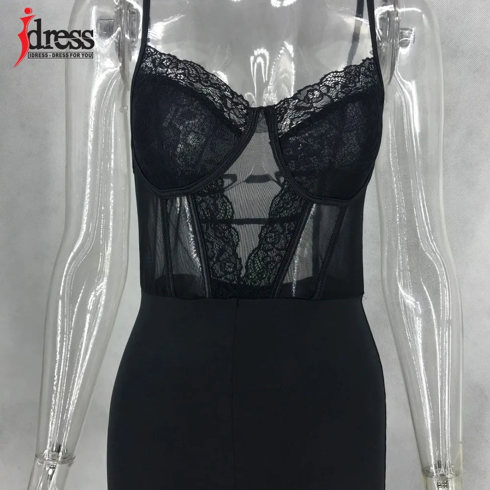 IDress Sexy Women See Through Floral Lace Sleepwear Babydoll Erotic Cosplay Costume Porno Body Mujer Mesh Sheer Lace Playsuit (2)