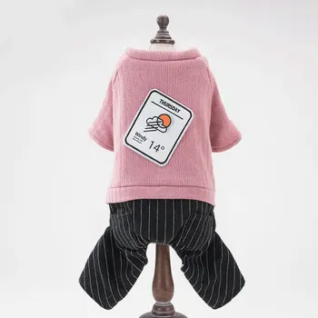 

autumn dog clothes autumn winter new teddy pet four foot clothing winter heavy cotton clothing articles new products