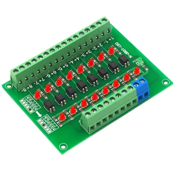 

20KHZ 8 Channel PLC Signal Voltage Convert Stable Photoelectric Isolation Module Easy Install Transform Replacement PNP Output