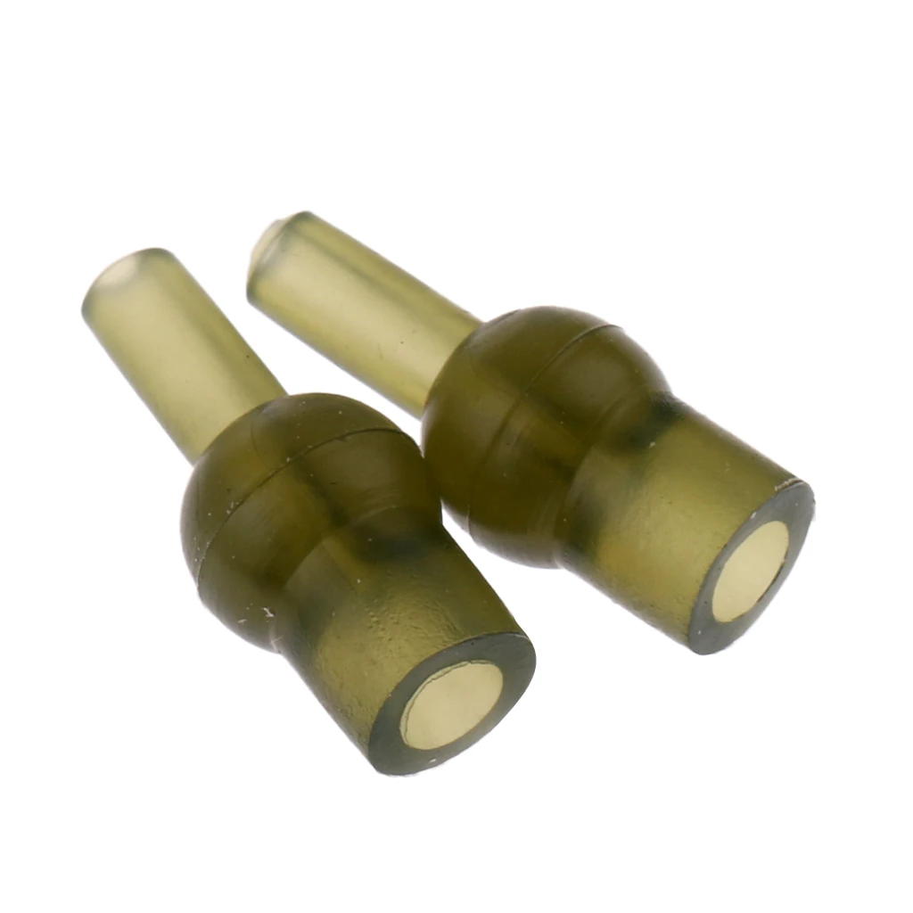 20pcs Tulip Beads Quick Change Rubber Cap Knot Protector Tulip Beads for Carp Fishing