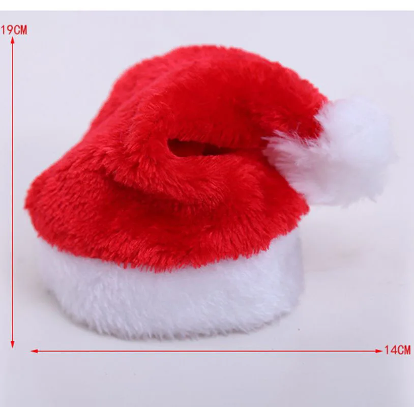 1pc Christmas Pet Santa Hat Small Puppy Cat Dog Cap for Home New Year Decoration Pet Gift Navidad Holiday Party Supplies