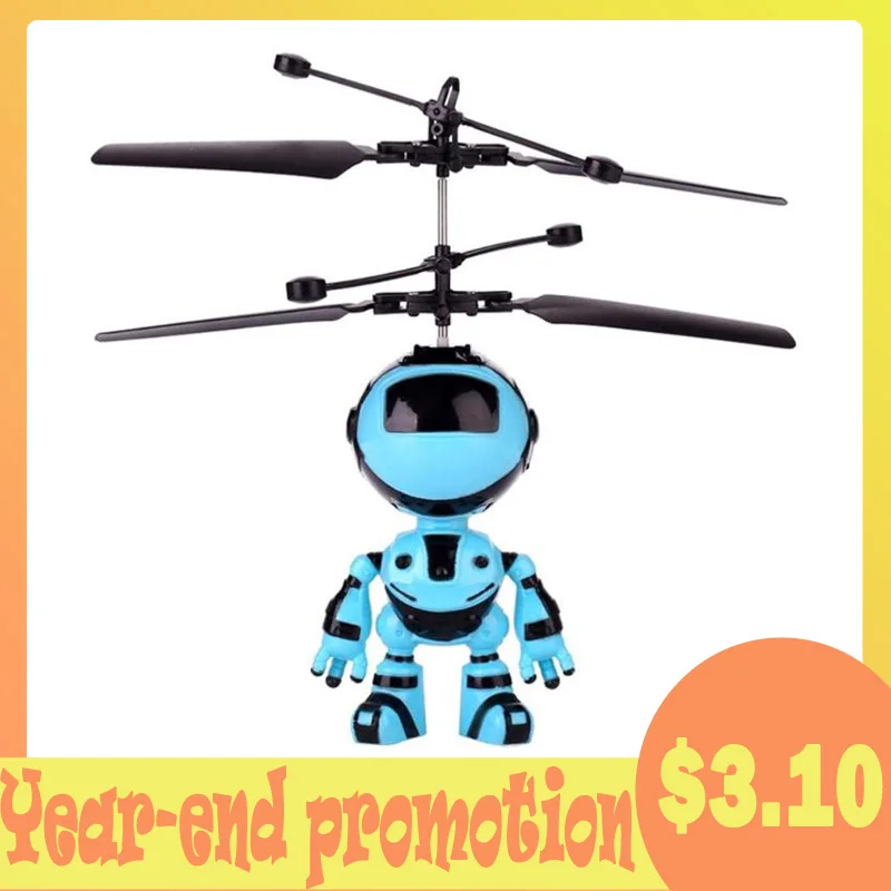 RC ручной Индуктивный Летающий робот самолет инфракрасный индукционный Детский Светильник игрушки летающие игрушки